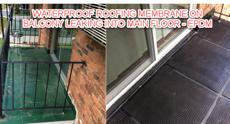 balcony roof repair leak